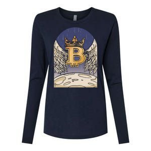 Bitcoin Angel Womens Cotton Relaxed Long Sleeve T-Shirt