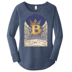 Bitcoin Angel Women's Perfect Tri Tunic Long Sleeve Shirt