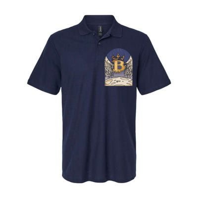 Bitcoin Angel Softstyle Adult Sport Polo