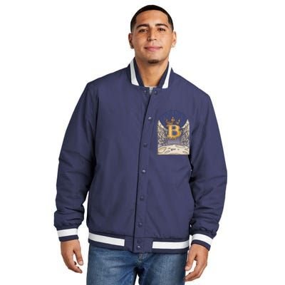 Bitcoin Angel Insulated Varsity Jacket