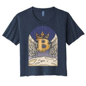 Bitcoin Angel Women's Crop Top Tee