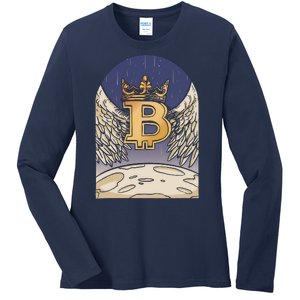 Bitcoin Angel Ladies Long Sleeve Shirt