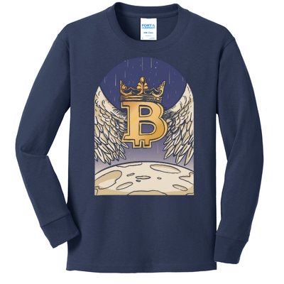 Bitcoin Angel Kids Long Sleeve Shirt