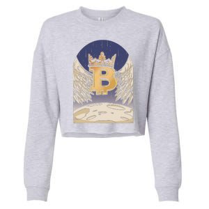 Bitcoin Angel Cropped Pullover Crew