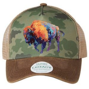 Buffalo American Bison Western Gift Legacy Tie Dye Trucker Hat