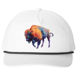 Buffalo American Bison Western Gift Snapback Five-Panel Rope Hat