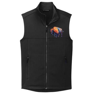 Buffalo American Bison Western Gift Collective Smooth Fleece Vest