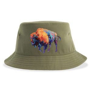 Buffalo American Bison Western Gift Sustainable Bucket Hat