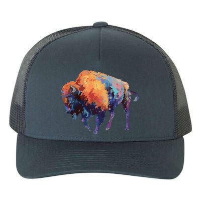 Buffalo American Bison Western Gift Yupoong Adult 5-Panel Trucker Hat