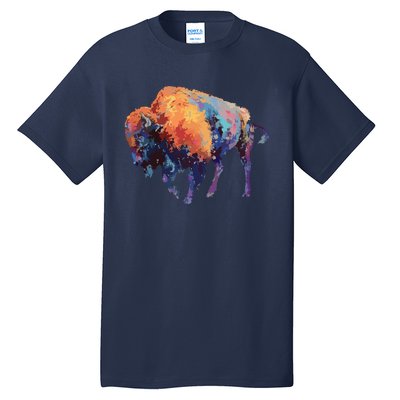 Buffalo American Bison Western Gift Tall T-Shirt