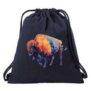 Buffalo American Bison Western Gift Drawstring Bag