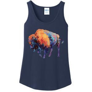 Buffalo American Bison Western Gift Ladies Essential Tank