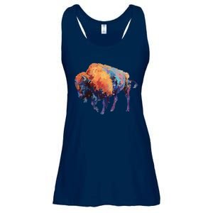 Buffalo American Bison Western Gift Ladies Essential Flowy Tank