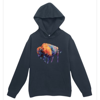 Buffalo American Bison Western Gift Urban Pullover Hoodie