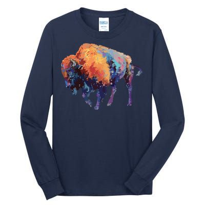 Buffalo American Bison Western Gift Tall Long Sleeve T-Shirt