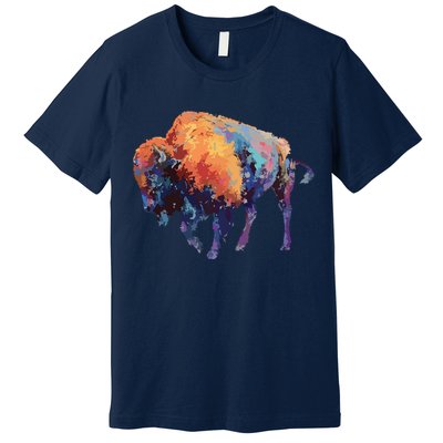 Buffalo American Bison Western Gift Premium T-Shirt