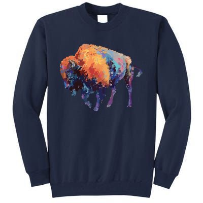 Buffalo American Bison Western Gift Tall Sweatshirt