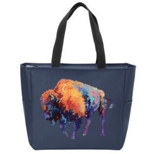 Buffalo American Bison Western Gift Zip Tote Bag