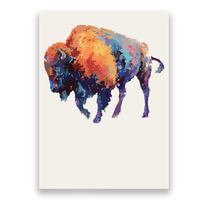 Buffalo American Bison Western Gift Poster