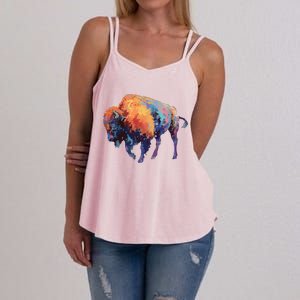 Buffalo American Bison Western Gift Women's Strappy Tank