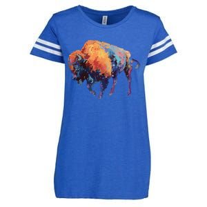 Buffalo American Bison Western Gift Enza Ladies Jersey Football T-Shirt