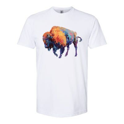 Buffalo American Bison Western Gift Softstyle CVC T-Shirt