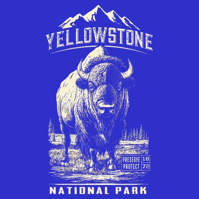 Buffalo American Bison Yellowstone National Park T-Shirt
