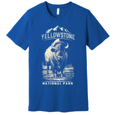 Buffalo American Bison Yellowstone National Park Premium T-Shirt