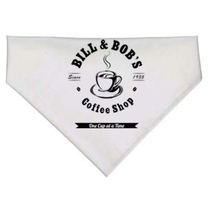 Bill And Bobs Coffee Shop AA 12 Step Recovery Sober Gift USA-Made Doggie Bandana