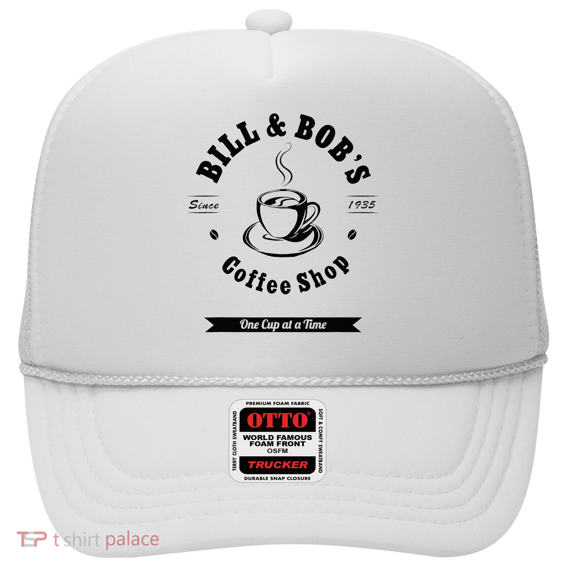 Bill And Bobs Coffee Shop AA 12 Step Recovery Sober Gift Trucker Hat