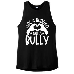 Be A Buddy Not A Bully Unity Day Orange Anti Bullying Ladies PosiCharge Tri-Blend Wicking Tank