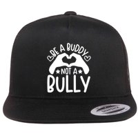 Be A Buddy Not A Bully Unity Day Orange Anti Bullying Flat Bill Trucker Hat