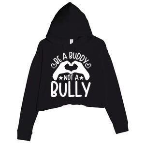 Be A Buddy Not A Bully Unity Day Orange Anti Bullying Crop Fleece Hoodie