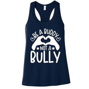 Be A Buddy Not A Bully Unity Day Orange Anti Bullying Women's Racerback Tank