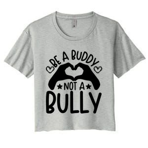 Be A Buddy Not A Bully Unity Day Orange Anti Bullying Women's Crop Top Tee