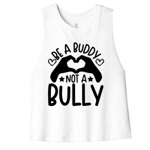 Be A Buddy Not A Bully Unity Day Orange Anti Bullying Women's Racerback Cropped Tank