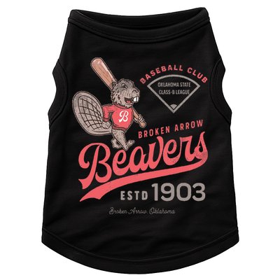Broken Arrow Beavers Minor League Retro Baseball Team Doggie Tank