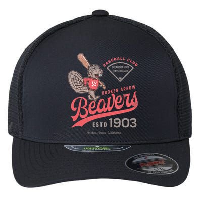 Broken Arrow Beavers Minor League Retro Baseball Team Flexfit Unipanel Trucker Cap