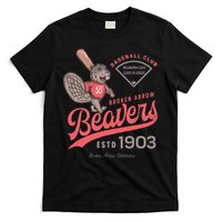 Broken Arrow Beavers Minor League Retro Baseball Team T-Shirt