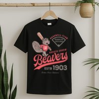 Broken Arrow Beavers Minor League Retro Baseball Team T-Shirt