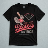 Broken Arrow Beavers Minor League Retro Baseball Team T-Shirt