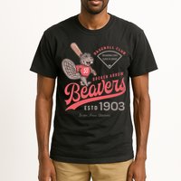 Broken Arrow Beavers Minor League Retro Baseball Team Tall T-Shirt