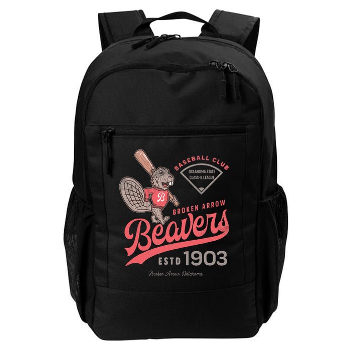 Broken Arrow Beavers Minor League Retro Baseball Team Backpack