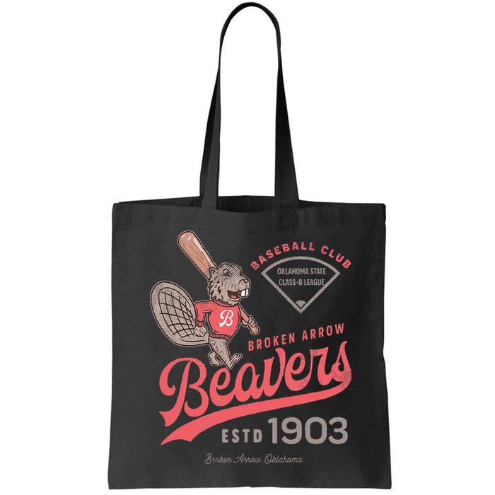 Broken Arrow Beavers Minor League Retro Baseball Team Bag