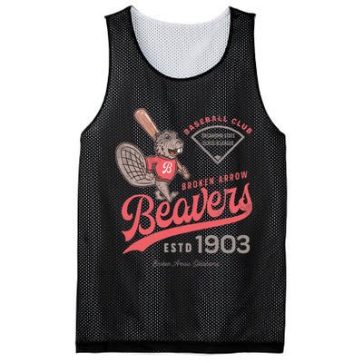 Broken Arrow Beavers Minor League Retro Baseball Team Mesh Reversible Basketball Jersey Tank