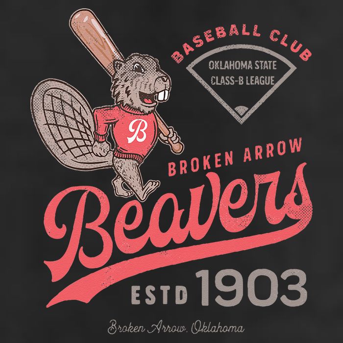 Broken Arrow Beavers Minor League Retro Baseball Team Hat