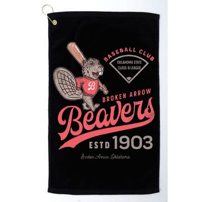 Broken Arrow Beavers Minor League Retro Baseball Team Golf Towel