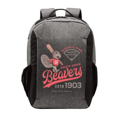Broken Arrow Beavers Minor League Retro Baseball Team Vector Backpack