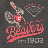 Broken Arrow Beavers Minor League Retro Baseball Team Vector Backpack