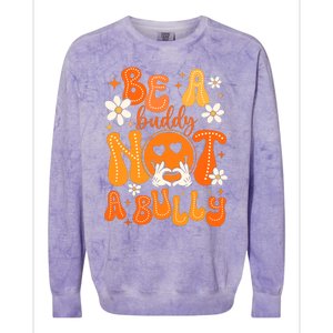 Be A Buddy Not A Bully Unity Day Orange Anti Bullying Colorblast Crewneck Sweatshirt